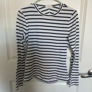 ALC striped cut out tshirt